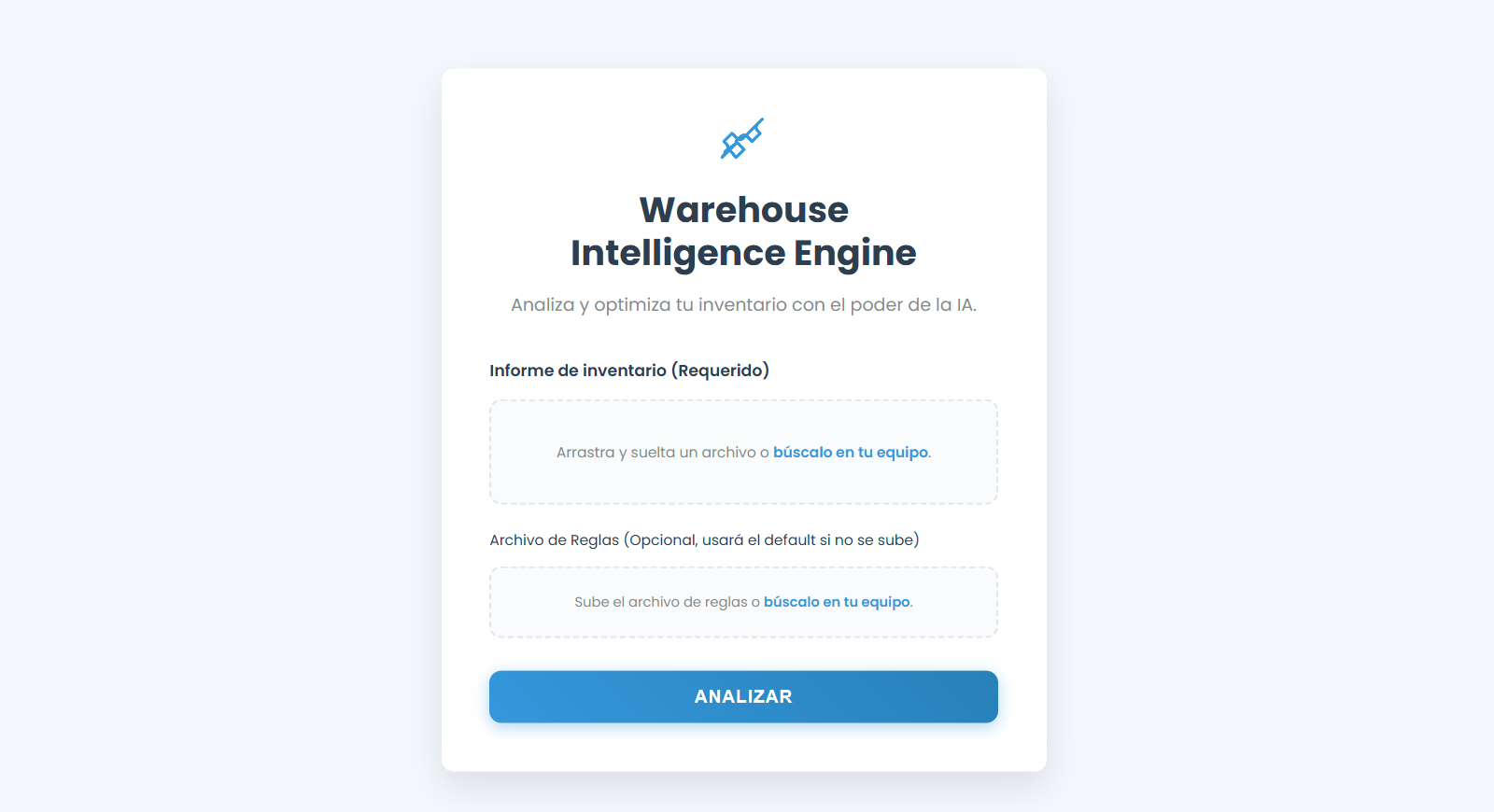Ware Intelligence Engine Screenshot